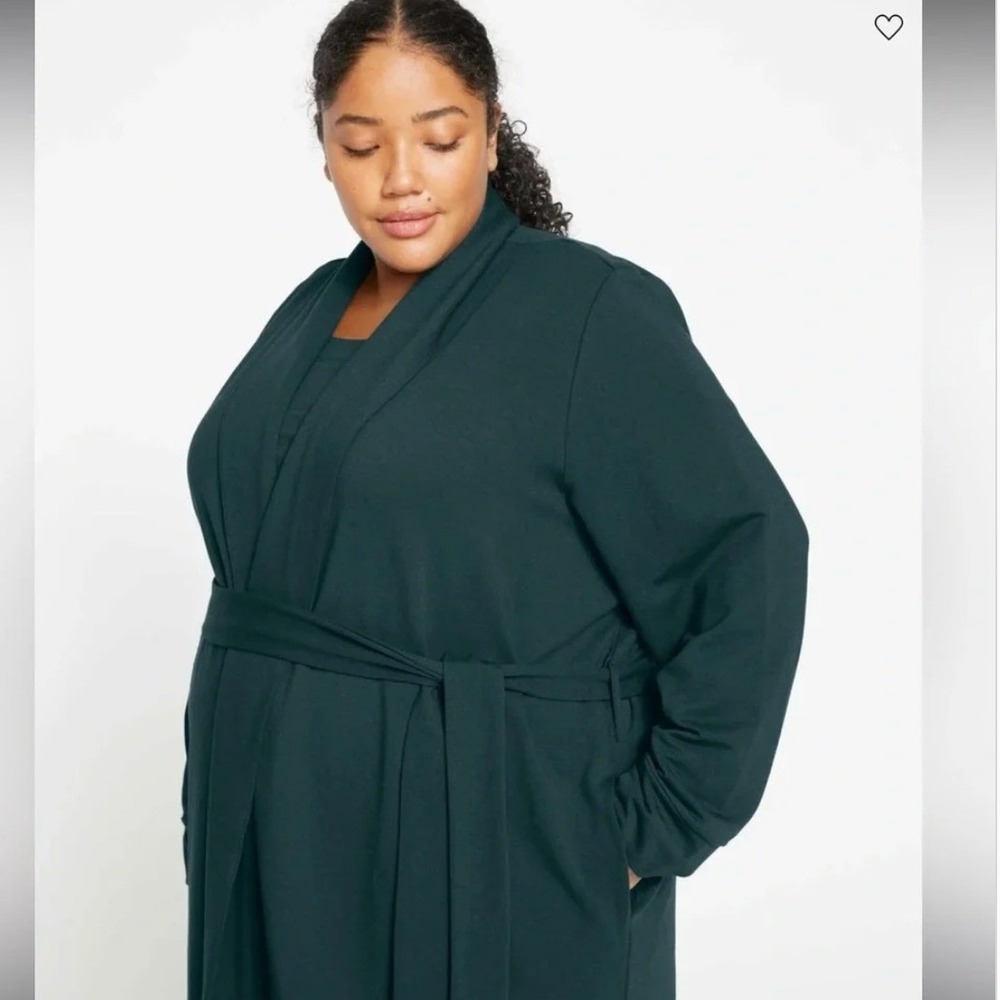 Universal Standard Rachele Deep Sea Pima Cotton Modal Blend Robe SZL (22-24)